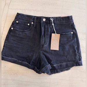 Madewell High Rise Denim Shorts in Lunar Wash